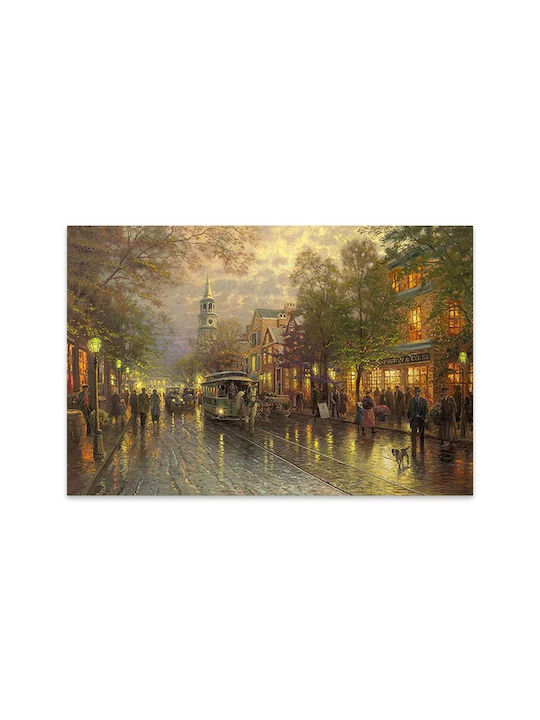 Megapap Wet Streets Canvas Painting 75x50cm