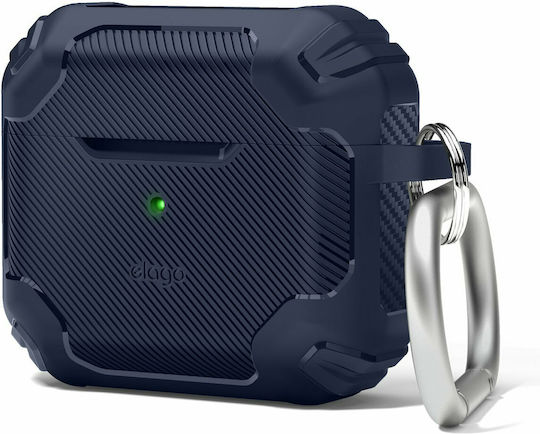 Elago Solid Armor Plastic Case with Keychain Jean Indigo for Apple AirPods 3