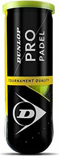 Dunlop TB Pro Tournament Padel Balls 3pcs