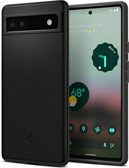 Spigen Thin Fit Back Cover Plastic / Silicone 1.55mm Black (Google Pixel 6a)