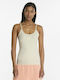 Puma Classics Summer Women's Blouse Spaghetti Strap Beige