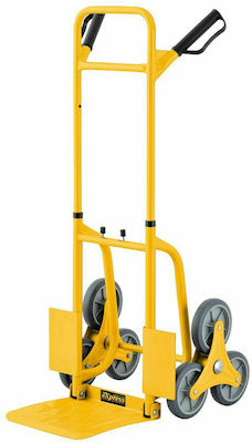 Express Transport Trolley Foldable for Weight Load up to 120kg Yellow 631430