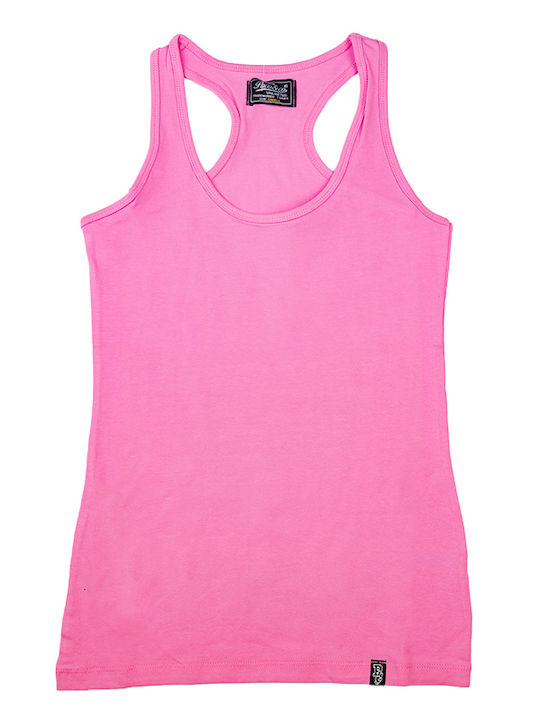 Paco & Co Women's Cotton Blouse Sleeveless Pink