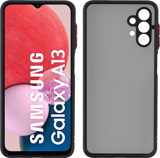 Lime Hardshell Camera Guard Back Cover Πλαστικό Black with Red Keys (Galaxy A13 4G)