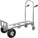 Transport Trolley Foldable for Weight Load up to 250kg Silver