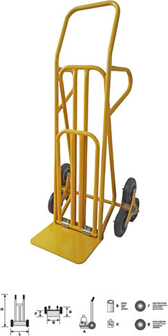 Maurer Transport Trolley Foldable for Weight Load up to 200kg Yellow