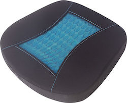 Auto Gs Car Pillow Anatomic / Orthopedic Seat Cushion Gel 41x38x5.5cm Black / Blue 1 Piece in Black Color 11136