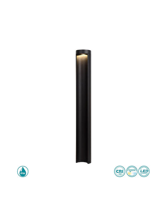 Lucide Lightning Combo Φωτιστικό Κολωνάκι LED Εξωτερικού Χώρου 7W με Θερμό Λευκό Φως IP54 Μαύρο