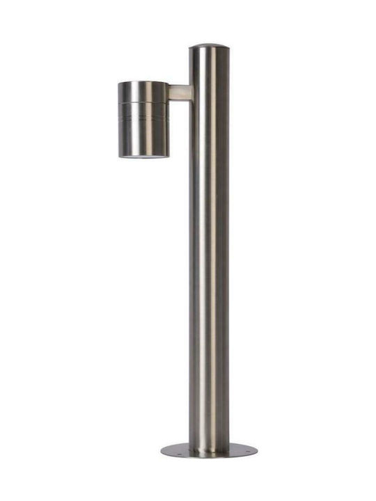 Lucide Lightning Arne-LED Φωτιστικό Κολωνάκι Εξωτερικού Χώρου 5W IP44 για Ντουί GU10 Ασημί