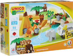 Unico Safari Pentru 1.5+ Ani 55 Bucăți