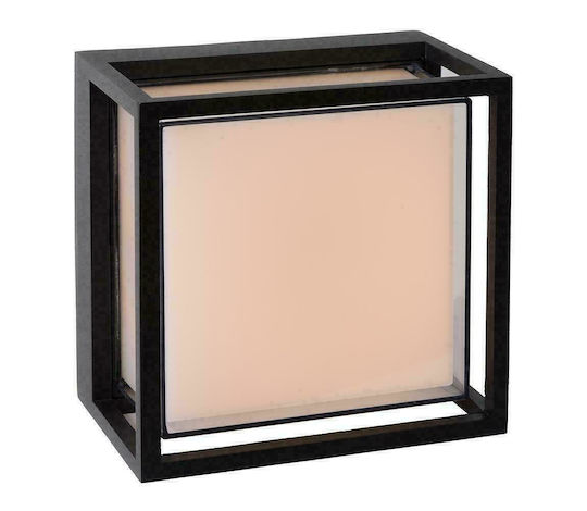 Lucide Lightning Singa Επιτοίχια Εξωτερική Πλαφονιέρα LED IP54 9.6W με Θερμό Λευκό Φως