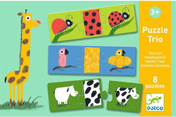 Puzzle pentru Copii Animals pentru 3++ Ani 8buc Djeco