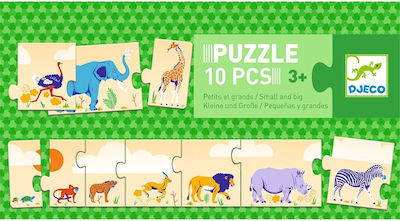 Kids Puzzle Small to Big for 3++ Years 10pcs Djeco