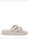 Sante Day2day Women's Flat Sandals Flatforms In White Colour
