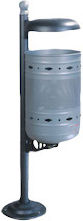 Metallic Waste Bin 35lt Inox