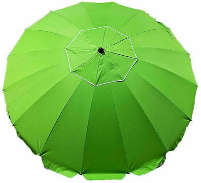 Zanna Toys Alos Umbrelă de Plajă Verde-Argintiu cu Diametru de 2m Verde