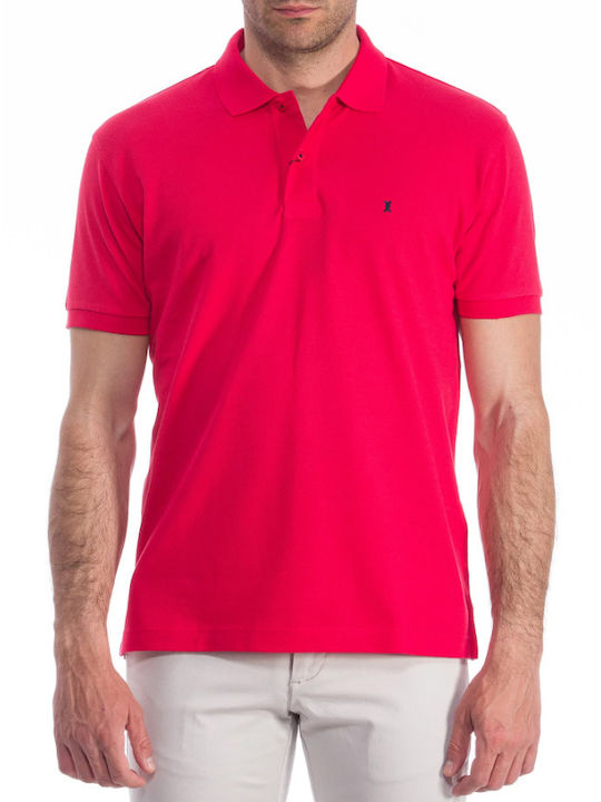 The Bostonians Bluza Bărbătească cu Mânecă Scurtă Polo Coral