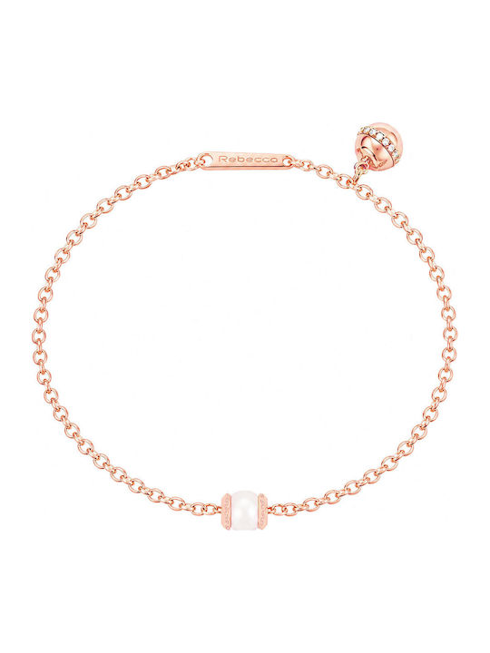 Rebecca Women's Bracelet made of Silver Gold Plated