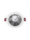 Spot Light Rotund Plastic Spot Încorporat cu Soclu GU10 Alb 9.2x9.2cm. 1buc