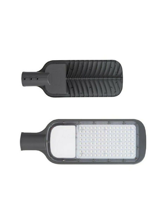 Spot Light Εξωτερικό Φωτιστικό LED Δρόμου 100W με Φυσικό Λευκό Φως IP65 Γκρι