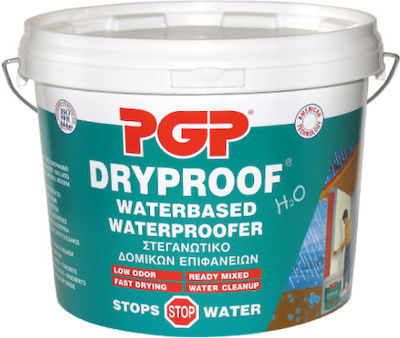 PGP Dryproof Waterbased Waterproofer Επαλειφόμενο Στεγανωτικό 4kg Λευκό