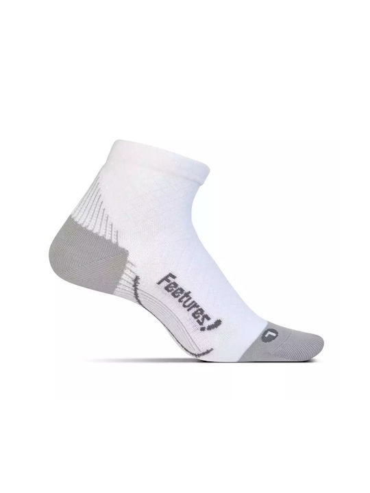 Feetures Plantar Fasciitis Relief Ultra Light Quarter Αθλητικές Κάλτσες Λευκές 1 Ζεύγος