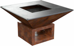 Vulcanus Grill Pro910 Camp Focar În aer liber din metal Maro 91x91x56cm