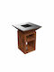 Vulcanus Grill Pro730 Chef Focar În aer liber din metal Maro 73x73x91cm
