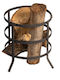 Parasiabasis Metallisch Korb Holzlagerung 28x28x30cm