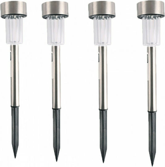Arrango Set of 4 Stake Solar Lights Lanterns with Photocell IP65 30cmx5cmcm