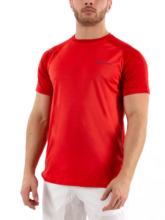 Babolat Men's Athletic T-shirt Short Sleeve Red