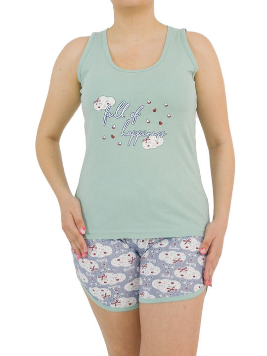 Women's pajamas full of happiness mint S22