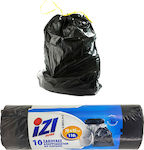 Izi Trash Bags Capacity 110lt with Drawstring 70x95cm 10pcs Black