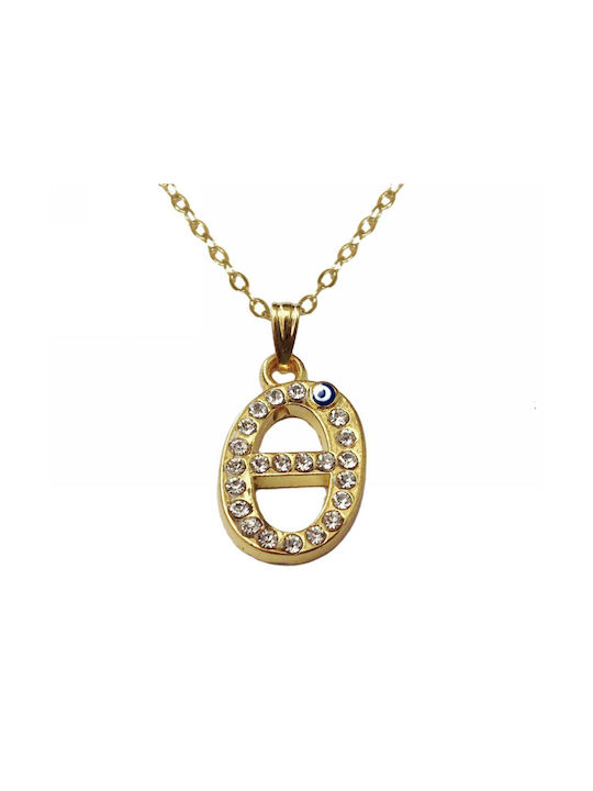 Necklace Monogram Gold Plated