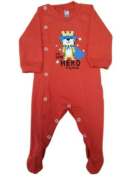 Dreams by Joyce Hero Baby-Strampler Rot