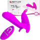 Pretty Love Remote Control Massager Strapless Strap On with Dildo with Vibration in Purple Color