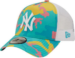New Era New York Yankees Γυναικείο Trucker Jockey Τιρκουάζ Camo 60240646