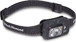 Black Diamond Stirnlampe LED Wasserdicht IPX8 mit maximaler Helligkeit 400lm Spot Headlamp Graphit