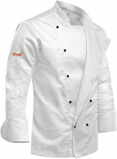 strongAnt Coat Chef 100% Cotton made White with Long Sleeve Easyclean