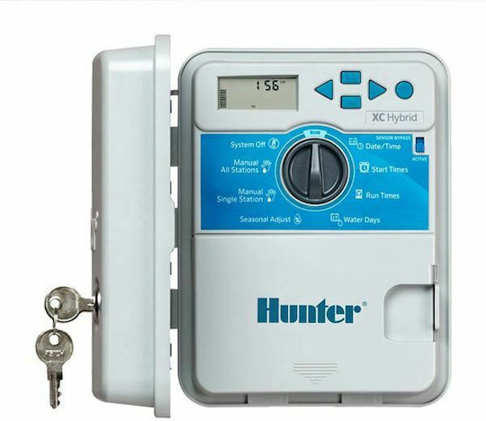 Hunter Industries Hybrid XCH-1200 Προγραμματιστής Ποτίσματος Πίνακα Μπαταρίας 12 Στάσεων