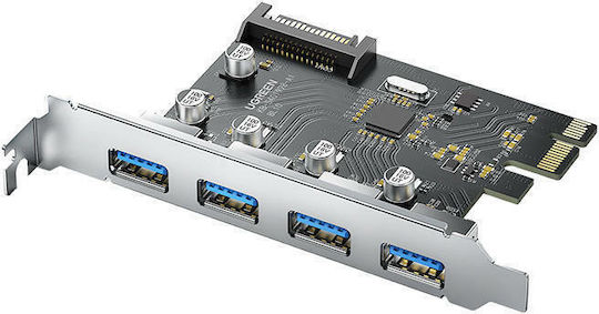Ugreen Κάρτα PCIe σε 4 θύρες USB 3.0
