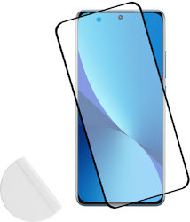 Idol 1991 Edge Glue Semi Curved Finger Unlock 3D 0.3mm Full Face Tempered Glass 1τμχ Μαύρο (Xiaomi 12 / 12X)