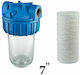 Atlas Filtri 3P Junior Plus AFO SX Water Filtration System Single Central Supply Micron 3/4'' with Replacement Filter Atlas Filtri 7" FA 7 SX 25mcr