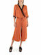 ATHINA AT SATIN CRUAZE JUMPSUIT FRAUEN ATHINA AT ORANGE (S22-56B)