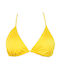 Rock Club Padded Triangle Bikini Top Yellow