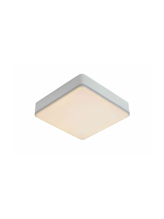 Lucide Lightning Ceres Ceiling Mount Light Bathroom 21.5cm White with Integrated LED