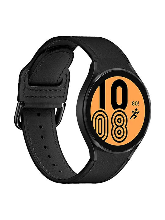 Puro Classic Λουράκι Μαύρο (Galaxy Watch4/5/6/7/FE/4 Classic/6 Classic/5 Pro)