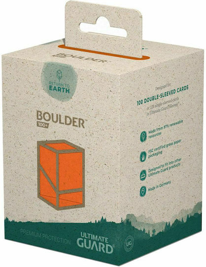 Ultimate Guard Boulder (Return To Earth) Deck Box Standard Size 100pcs Orange