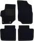 Rigum Set of Front and Rear Mats 4pcs for Peugeot 301 Citroen C-Elysee 2011 2018 Black
