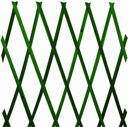 Klappbares Spalier Garten aus Holz mit Rhombus Rasterdesign in Grün Farbe 60x180cm
